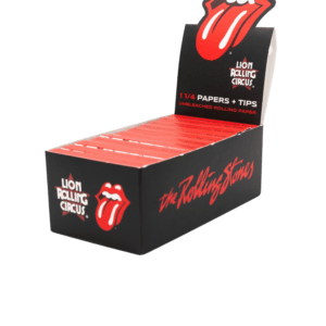 Seda Marrom Regular + 50 Piteiras The Rolling Stones (Display)