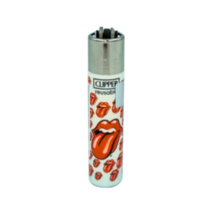 Isqueiro Clipper The Rolling Stones Branco